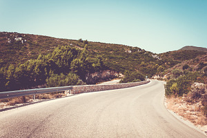 Mountain road featuring road, mountain, and landscape