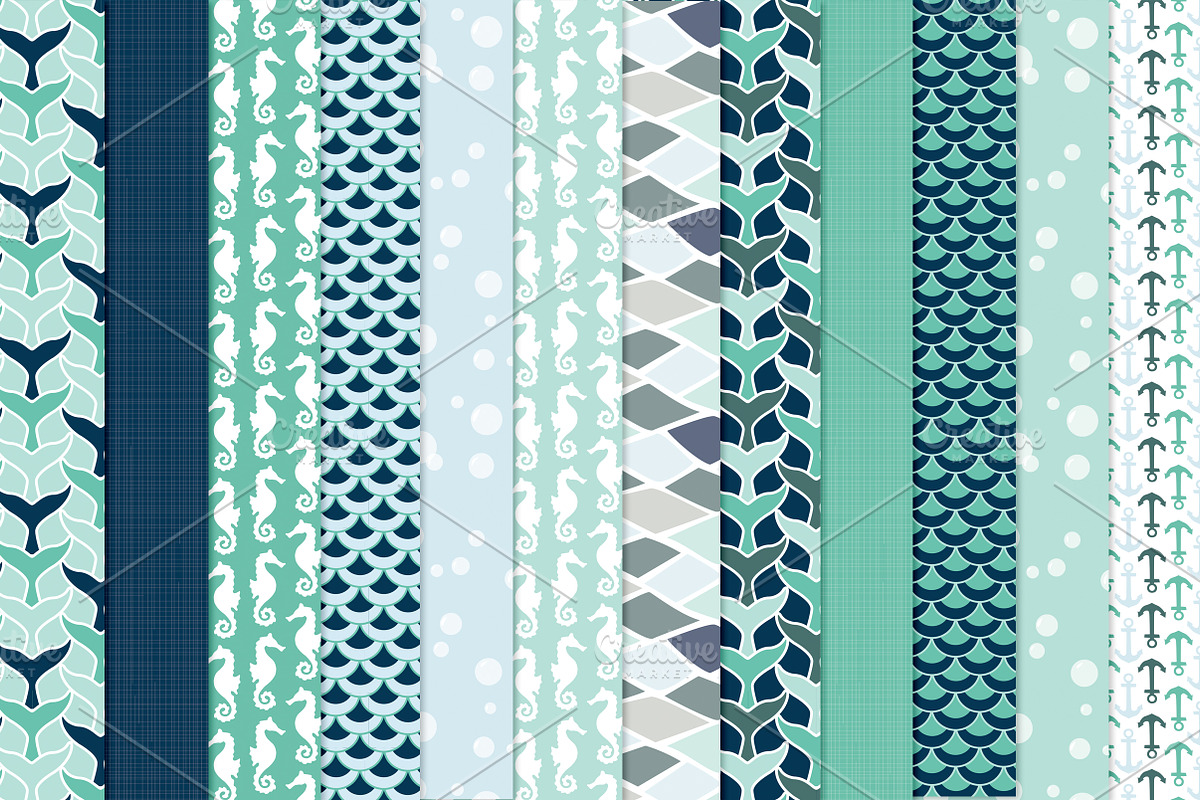 Little Sea - vector & jpg preview 2