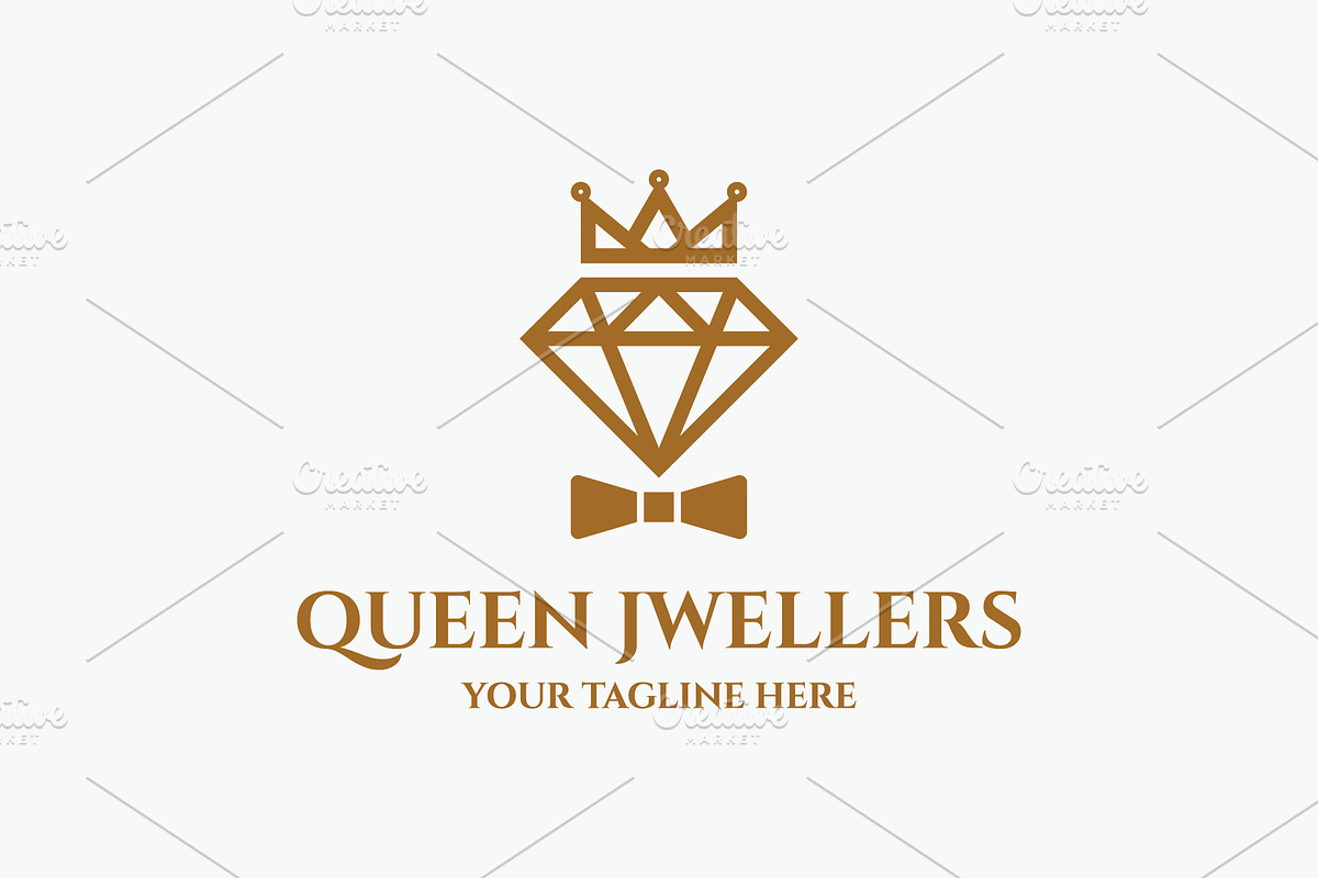 Queen Jewelers Diamond Logo, a Branding & Logo Template by Creattlle (Photo 1 of 3)