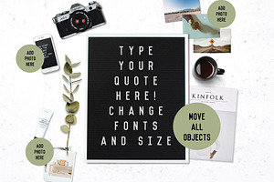 LETTER BOARD MOCKUP SCENE GENERATOR