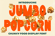 Jumbo Popcorn Chunky Food Font, a Font by PutraCetol Studio (Thumbnail 1 of 5)