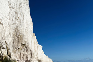 Seven Sisters Cliffs along East Sussex coast under a bright blue sky, a Nature Photo by AS photostudio