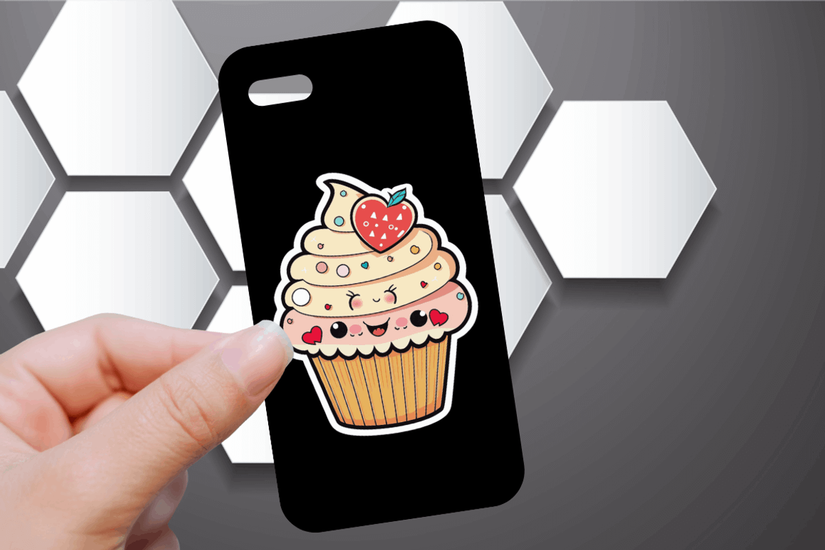 Cute Kawaii Cupcakes  Valentine Stic, an Object Graphic by Regulrcrative (Photo 2 of 7)