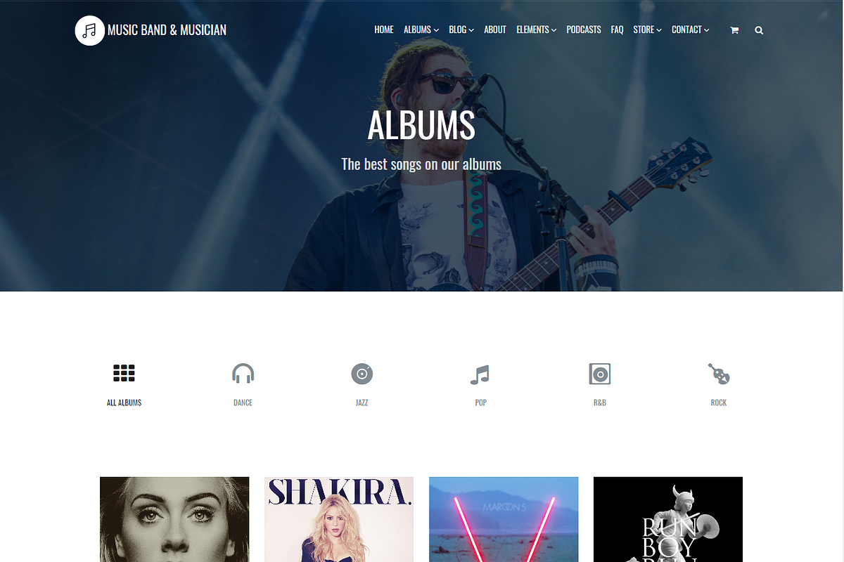 Music Band Musician WordPress Theme, a WordPress Template by Visualmodo (Photo 12 of 18)