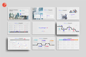 Roadmap Infographic PowerPoint, a Presentation Template by Pixslides