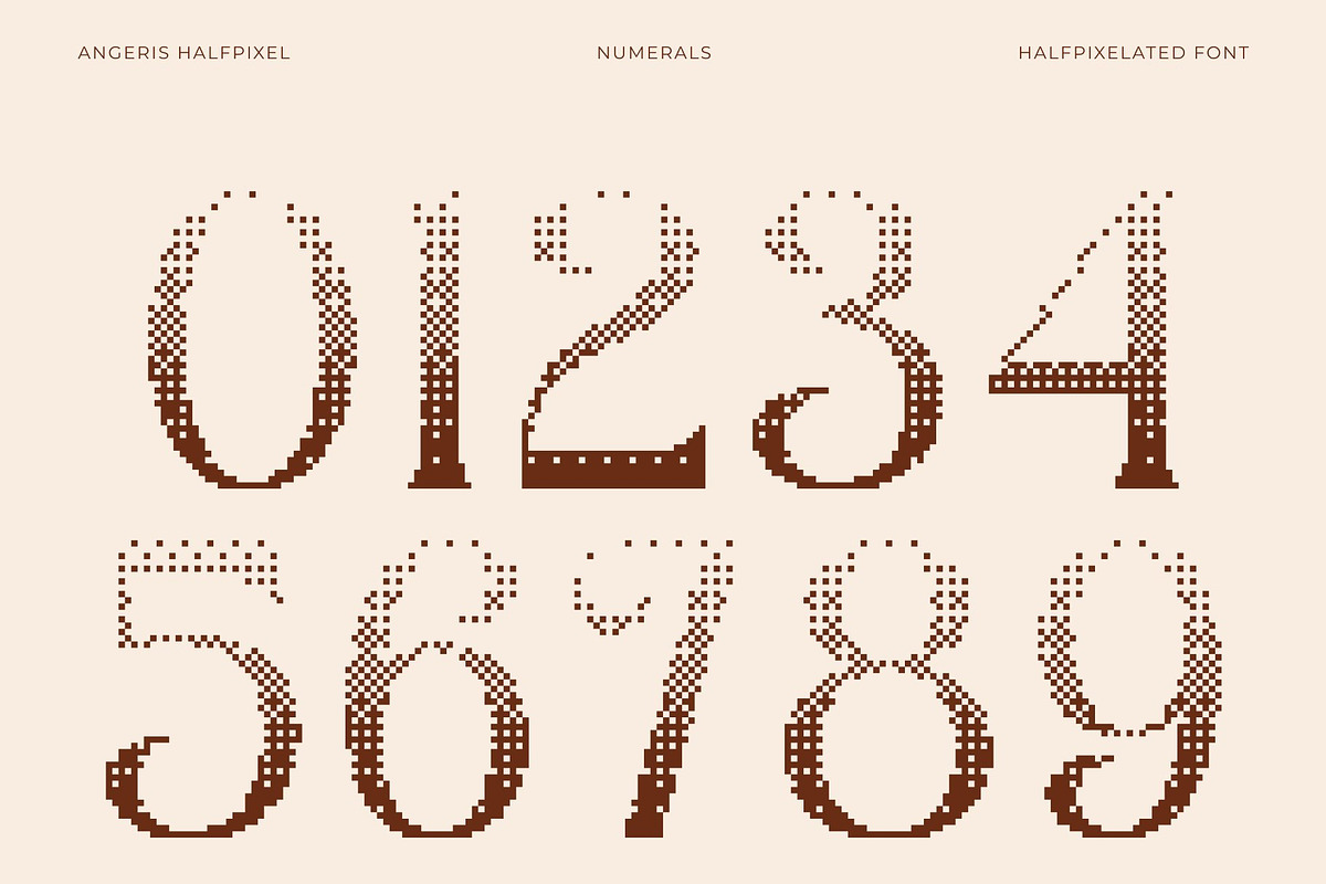 Angeris Halfpixel, a Serif Font by Craft Supply Co. (Photo 4 of 8)
