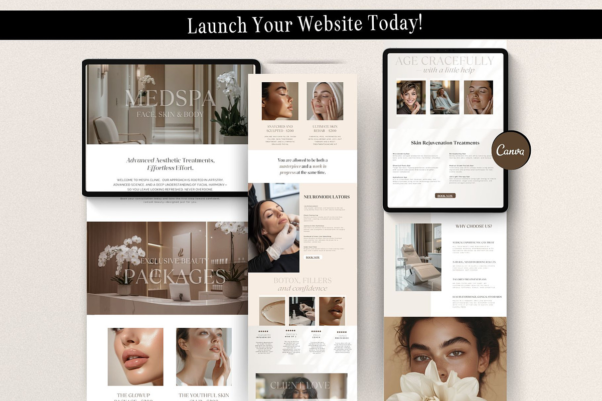 Luxury Medspa Website Template for Aesthetic Services preview 8