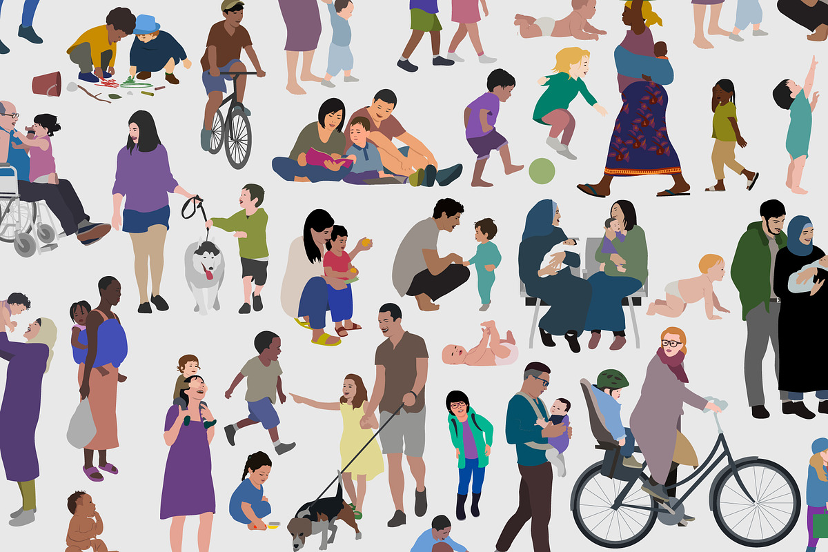 Babies, children & parents, a Person Illustration by Volkan Aydemir (Photo 10 of 10)