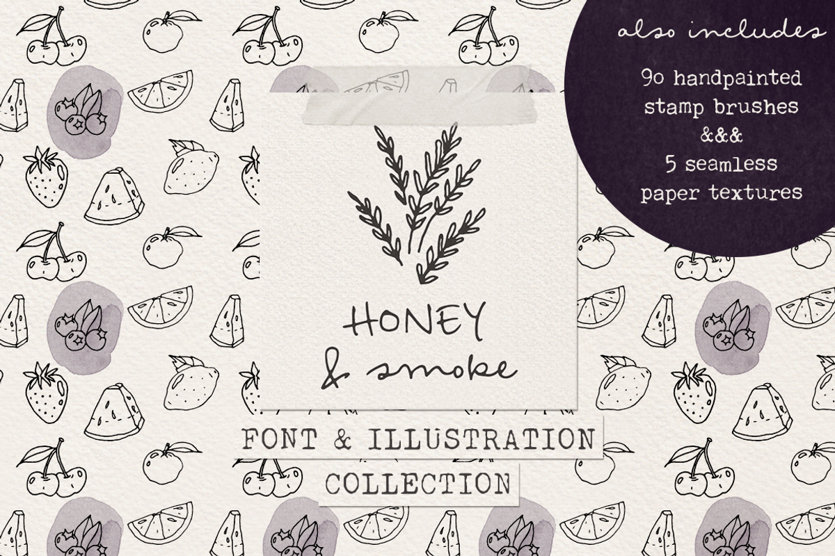 Honey & Smoke font collection