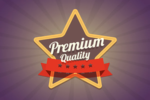 Premium Quality Badge.