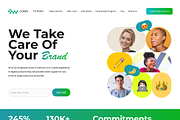 Digital Agency Website Landing Page, an UI Kit Template by Hammad Arif (Thumbnail 2 of 2)