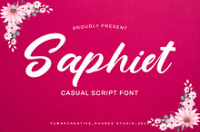 Saphiet - Casual Script Font
