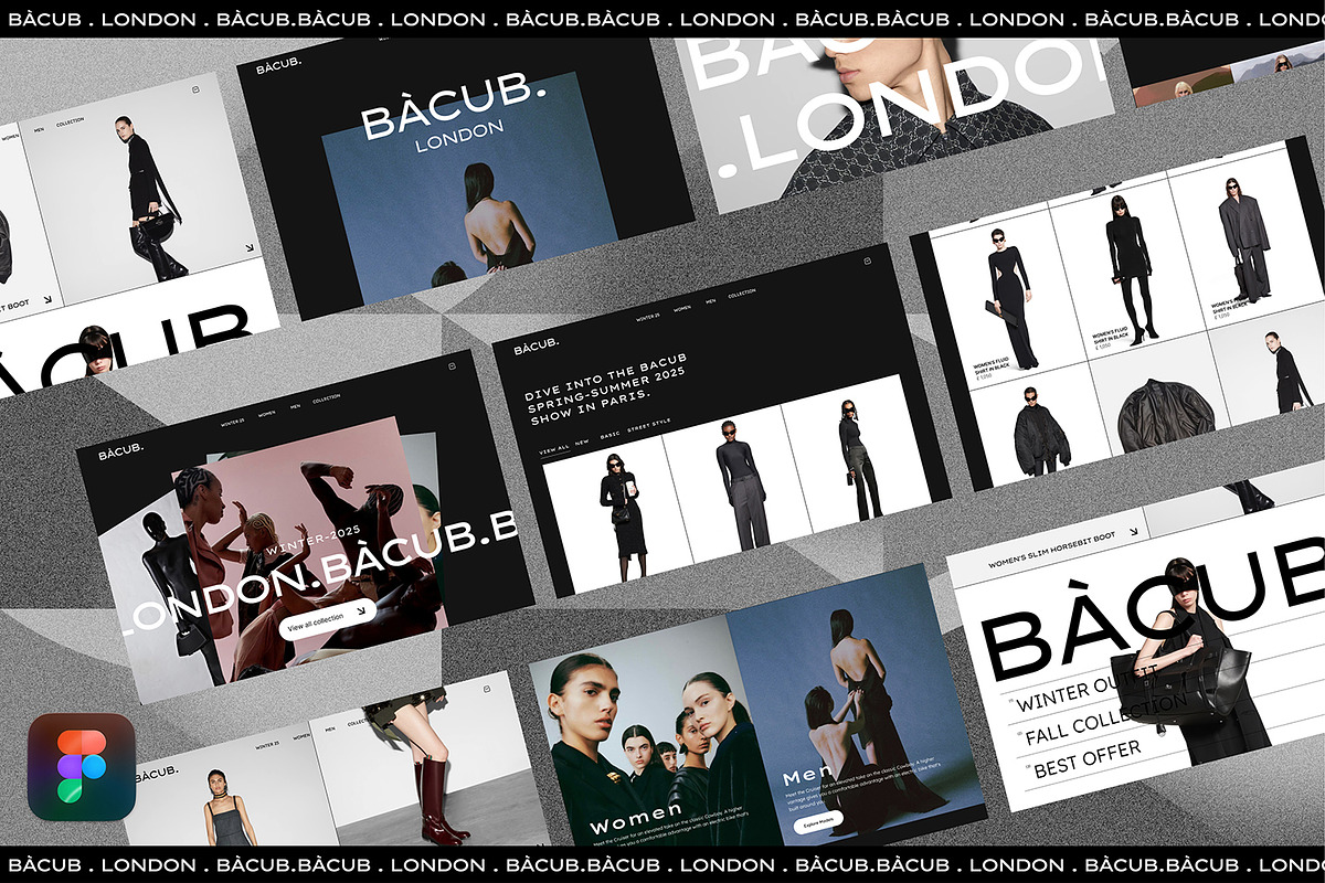BÀCUB LONDON. E.Commerce UI Kit, an UI Kit Template by Pixflow (Photo 2 of 4)