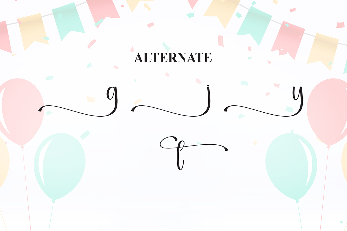Birthday | Script Font, a Handwritten Font by Scratchones (Photo 8 of 9)
