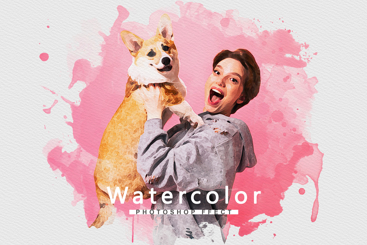 Artistic Watercolor Splash Effect, a Layer Style Add-On by liptouse (Photo 1 of 11)