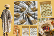 Boho Floral Geometric Pattern Set, a Pattern Graphic by Traveling Designer (Thumbnail 4 of 8)