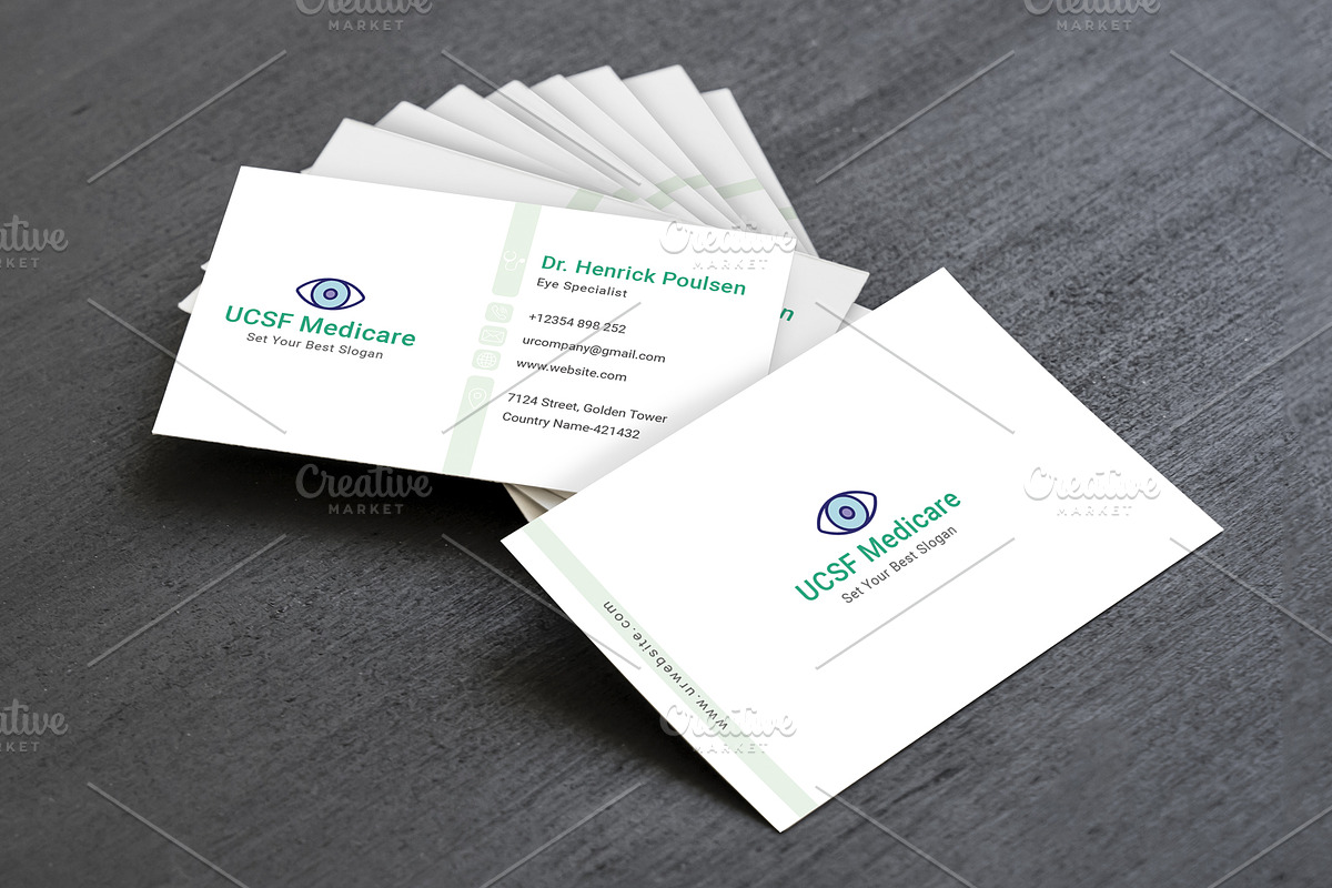 Eye Care Business Card, a Business Card Template by graphicsunday (Photo 2 of 4)