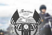 Vintage motorcycle emblems, an Illustration by 1baranov (Thumbnail 3 of 3)