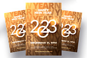 Gold New Year Flyer Template, a Flyer Template by Rome B Creation (Thumbnail 1 of 2)