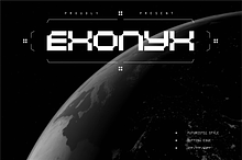 Exonyx - Futuristic Display Font