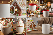 Rustic Christmas Mug Bundle 1000 JPG, a Cups & Container Mockup by KennedyStudio (Thumbnail 9 of 11)