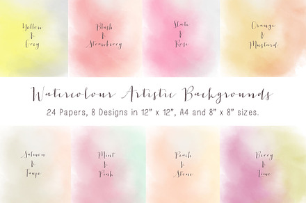 Watercolour Background Digital Paper
