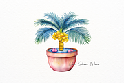 Realistic Tree in Pot Clipart, a Decorative Illustration by New-School-Wave (Thumbnail 3 of 5)