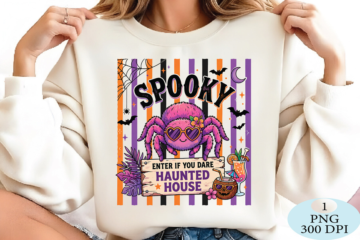 Spooky Spider Haunted House PNG, a Seasonal Illustration by Daily.Designs (Photo 2 of 5)