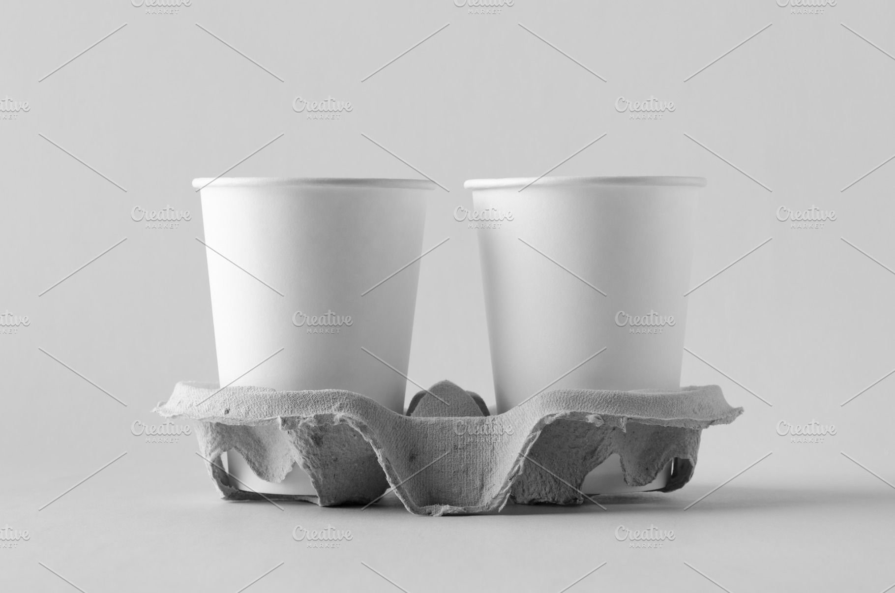 12 oz coffee paper cups mockup JPEG, a Food & Drink Photo by Shablon