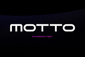 Motto - Futuristic Font