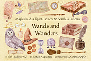 Wands and Wonders – Magical Clipart, an Object Graphic by Kattypainting (Thumbnail 1 of 6)