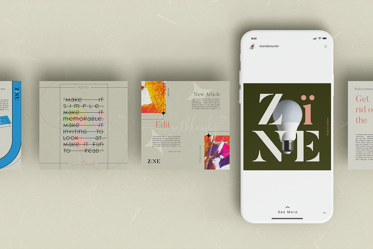 TYPEW(R)IGHTER INSTAGRAM TEMPLATE, a Social Media Template by maaariabouvier (Photo 9 of 9)