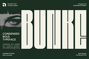 Bunke - Vintage Condensed Bold Sans, a Sans Serif Font by NexaLine (Thumbnail 1 of 10)