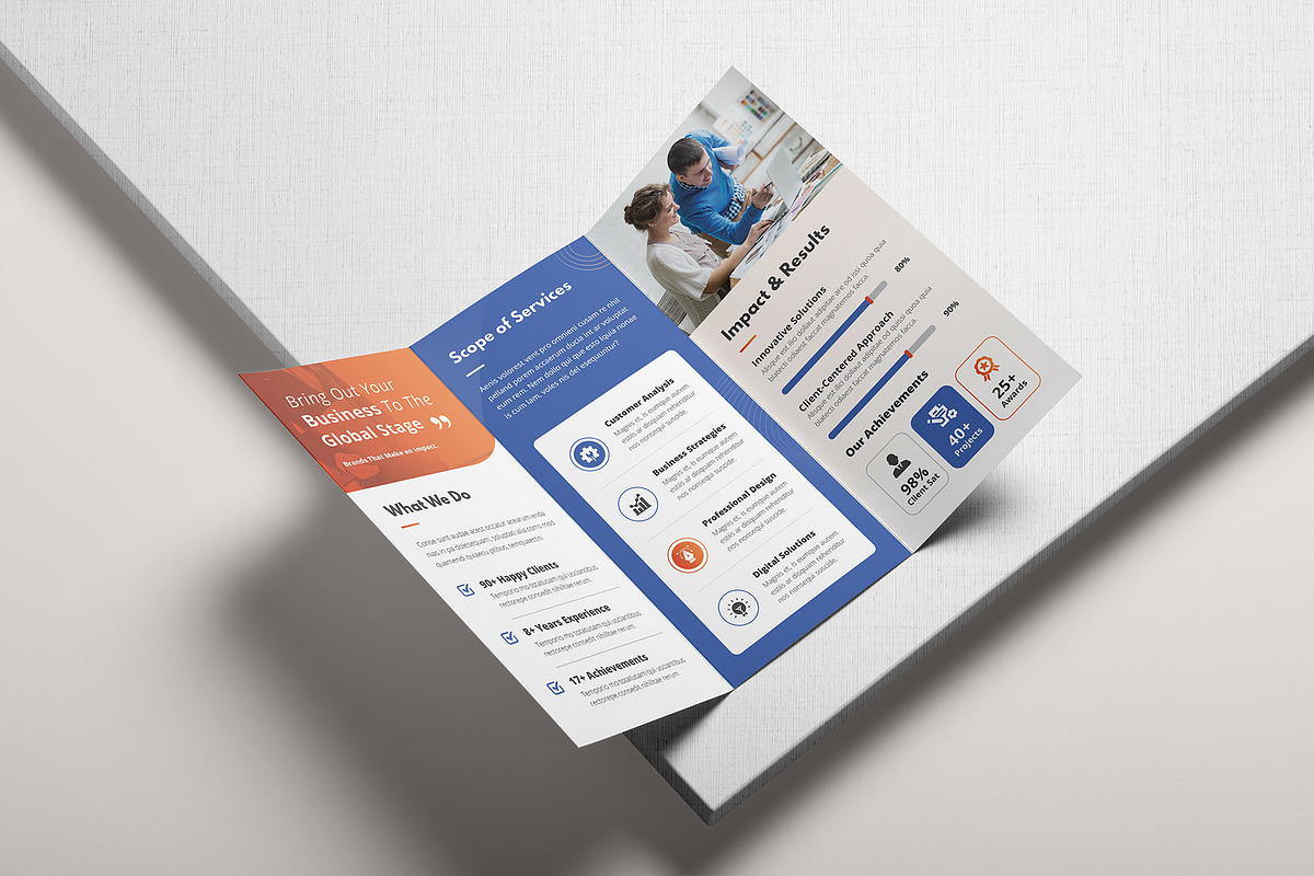 Business Tri-Fold Brochure, a Brochure Template by Creativity-Design (Photo 4 of 5)