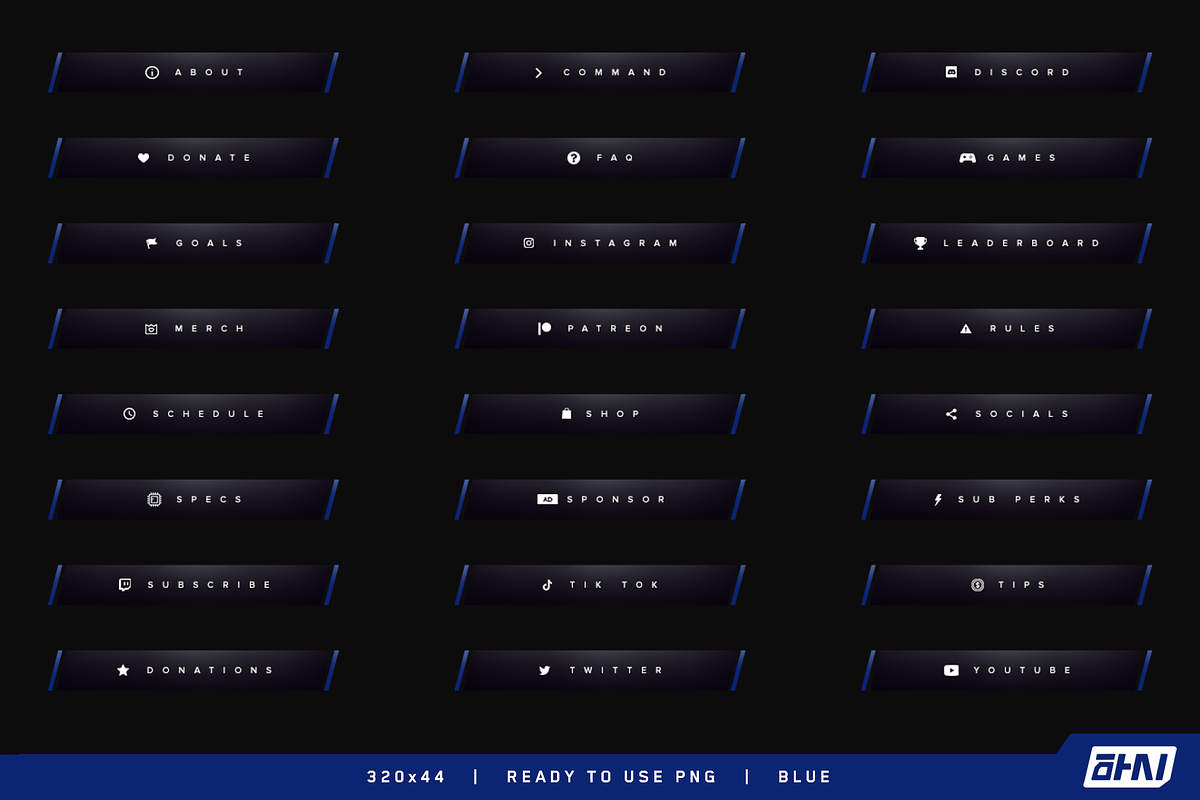 Slash – Twitch Panels, a Templates & Theme by Yunji Studio (Photo 7 of 11)