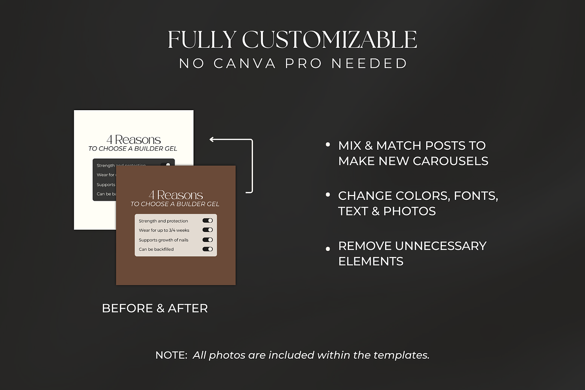 Nail Tech and Salon Instagram Posts, a Social Media Template by Gilla Templates (Photo 3 of 9)