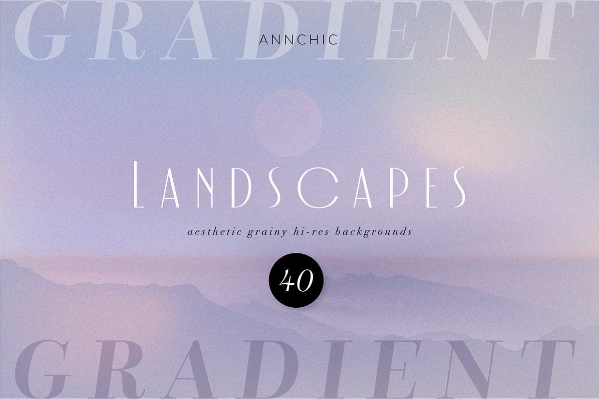 Gradient landscape backgrounds, a Texture Graphic by Anna Sokol