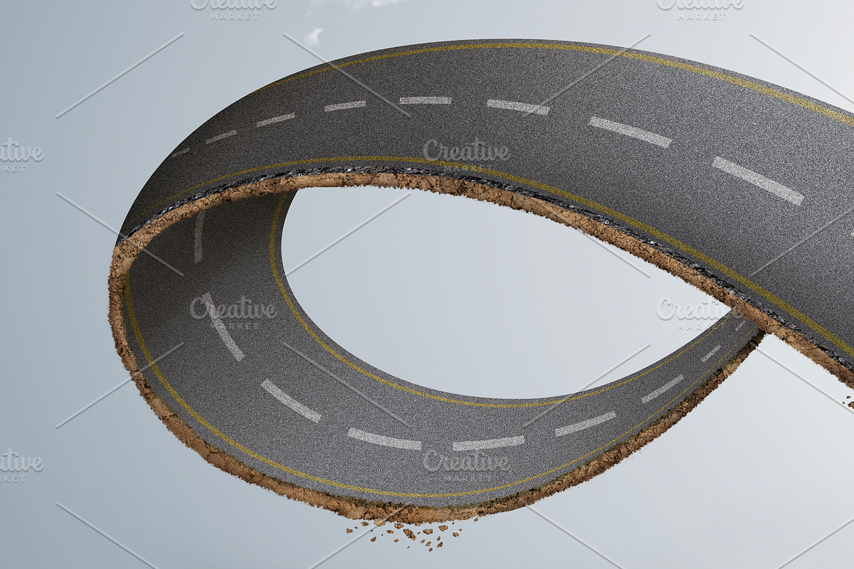Infinity road or endless road, a Transportation Illustration by Nomad (Photo 3 of 4)