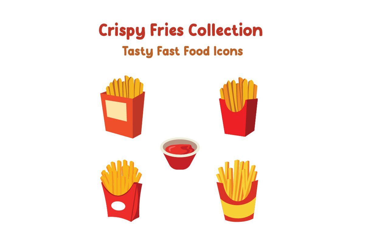 Crispy Fries Collection, a Food Illustration by jongcreative (Photo 1 of 4)
