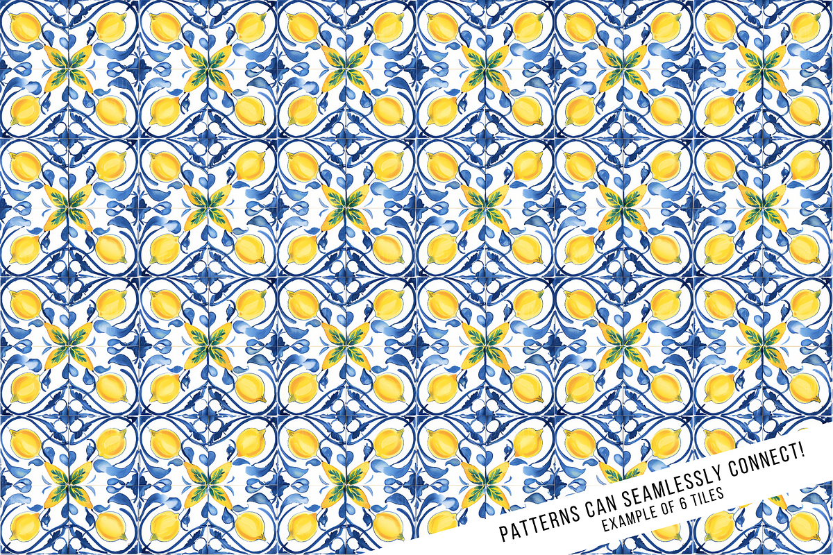 Sicilian Majolica Tile Patterns, a Pattern Graphic by Chromolume Studio (Photo 17 of 28)
