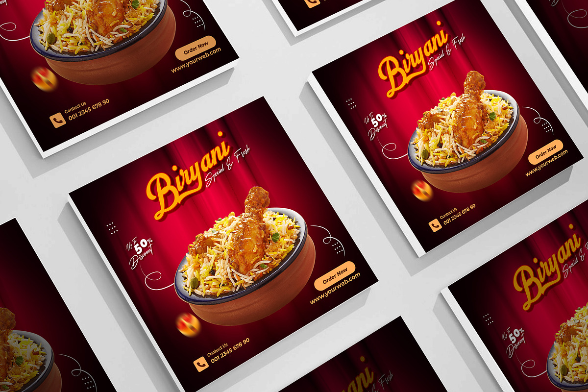 Food And Restaurant social template, a Social Media Template by mdmijanur0187 (Photo 2 of 3)