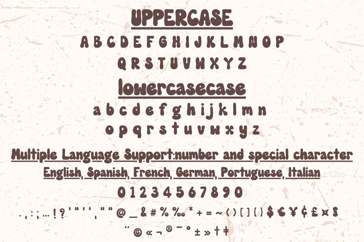 Retro Groovy - Display Handwritten, a Handwritten Font by Charmingbear59.design (Photo 7 of 7)