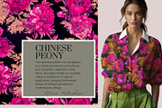 CHINESE PEONY Pattern, a Pattern Graphic by MitrushovaArt (Thumbnail 10 of 10)