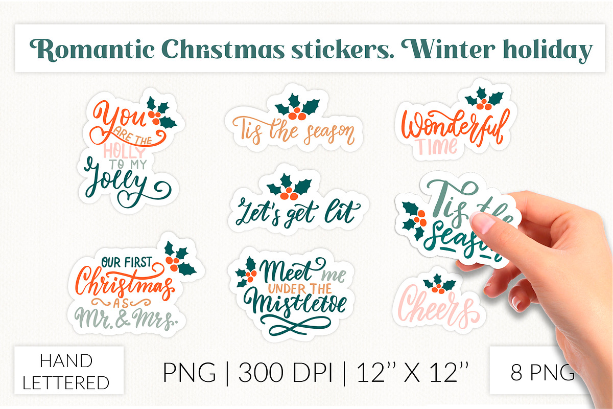 Christmas stickers bundle PNG, an Object Graphic by Let's Art (Photo 11 of 14)
