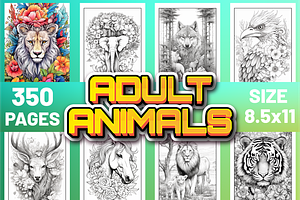 Adult Animals Coloring Pages