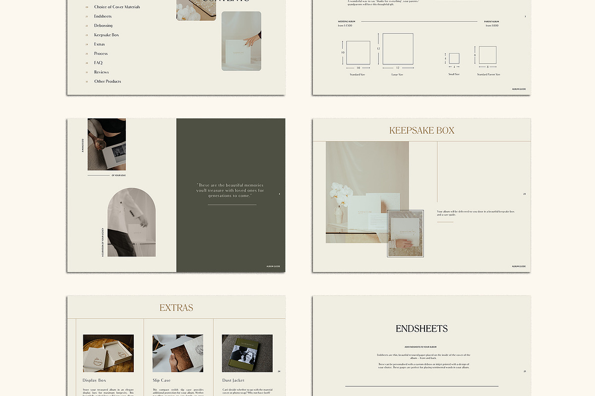 Stylish | Album Guide PDF, a Templates & Theme by Studio Leelou (Photo 2 of 10)