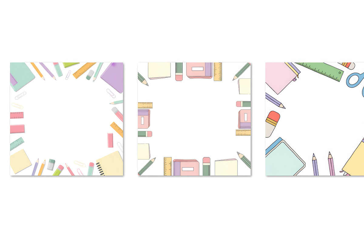 Office supplies frames 6 PNG, an Object Graphic by SketchArtStudio (Photo 2 of 3)