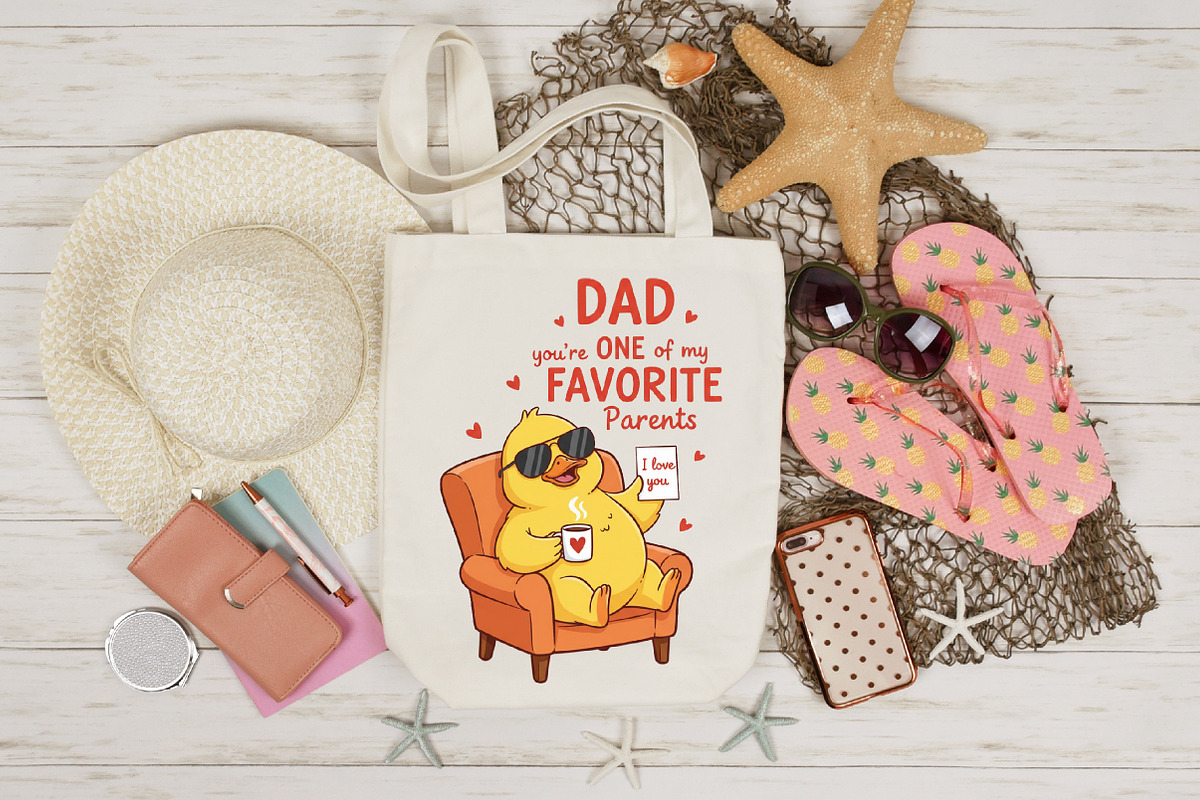 Dad You're One of My Favorite Parent, an Illustration by Designking (Photo 2 of 4)