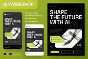 AI Workshop Flyer Set, a Flyer Template by Annora Studio (Thumbnail 1 of 6)