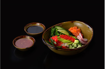 Poke bowl with fresh fish and, a Food & Drink Photo by Konstantin K.